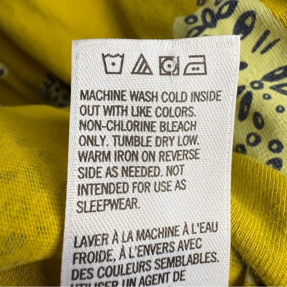 Tea Collection Bright Yellow Dress with Animal Print Size 4 GUC - Picture 5 of 6